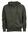 T5435 5435 Tee Jays Fashion Zip Hooded Sweatshirt Deep Green colour image